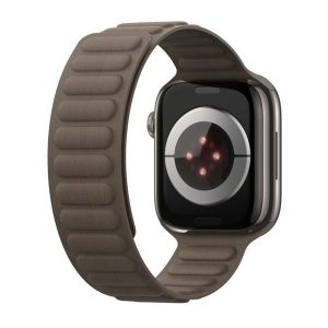 DUX DUCIS BL pótszíj (egyedi méret, kicsi, textil, mágneses, 3D) SÖTÉTSZÜRKE Apple Watch Series 9 41mm,Watch Series 8 41mm,Watch Series 7 41mm