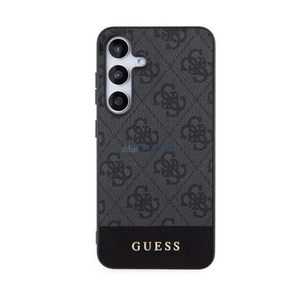 GUESS 4G STRIPE műanyag telefonvédő (textil hátlap) SZÜRKE Samsung Galaxy S24 Plus (SM-S926)