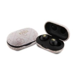   GUESS METAL LOGO bluetooth fülhallgató SZTEREO (v5.3, TWS, mikrofon, zajszűrő, IPX5 vízálló + töltőtok) RÓZSASZÍN