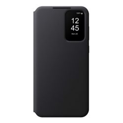   SAMSUNG tok álló (aktív FLIP, oldalra nyíló, átlátszó előlap) FEKETE Samsung Galaxy A55 5G (SM-A556)