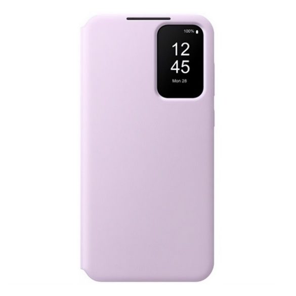 SAMSUNG tok álló (aktív FLIP, oldalra nyíló, átlátszó előlap) LEVENDULA Samsung Galaxy A55 5G (SM-A556)