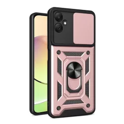   Defender műanyag telefonvédő (ütésállóság, szilikon belső, tartógyűrű, kameravédő) ROZÉARANY Samsung Galaxy A05 (SM-A055F)