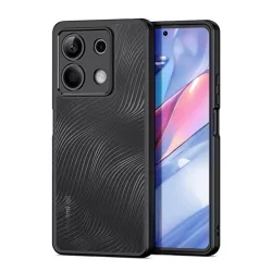   DUX DUCIS AIMO műanyag telefonvédő (ütésállóság, szilikon keret, kameravédő, matt, hullám) FEKETE Xiaomi Redmi Note 13 5G