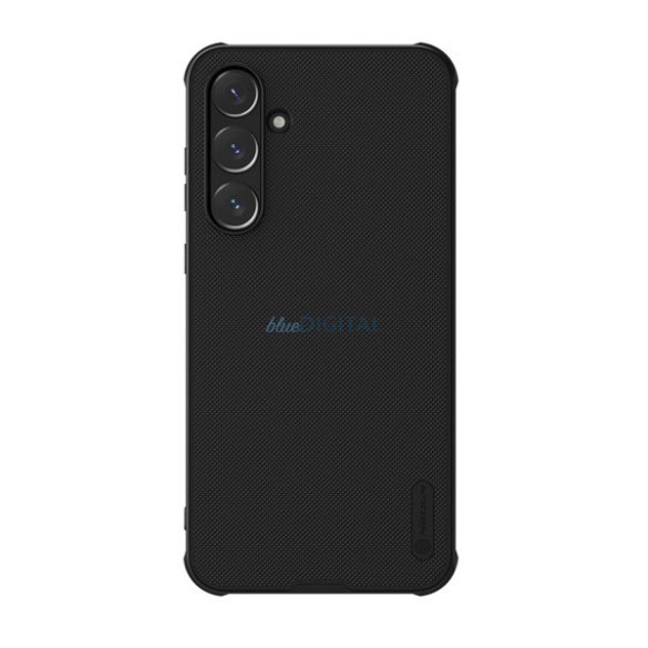 NILLKIN SUPER FROSTED PRO MAGNETIC műanyag telefonvédő (mágneses, ütésállóság, gumírozott) FEKETE Samsung Galaxy A55 5G (SM-A556)