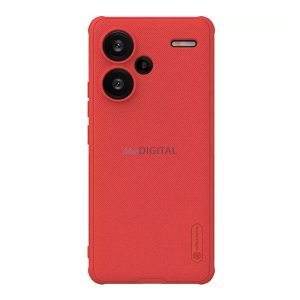NILLKIN SUPER FROSTED PRO műanyag telefonvédő (ütésállóság, gumírozott, érdes felület) PIROS Xiaomi Redmi Note 13 Pro Plus 5G