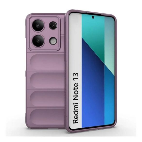 Szilikon telefonvédő (ütésállóság, kameravédő, 3D) LILA Xiaomi Redmi Note 13 4G