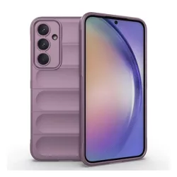   Szilikon telefonvédő (ütésállóság, kameravédő, 3D) LILA Samsung Galaxy A55 5G (SM-A556)