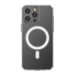   Szilikon telefonvédő (ütésállóság, légpárnás sarok, MagSafe) ÁTLÁTSZÓ Apple iPhone 14 Pro Max