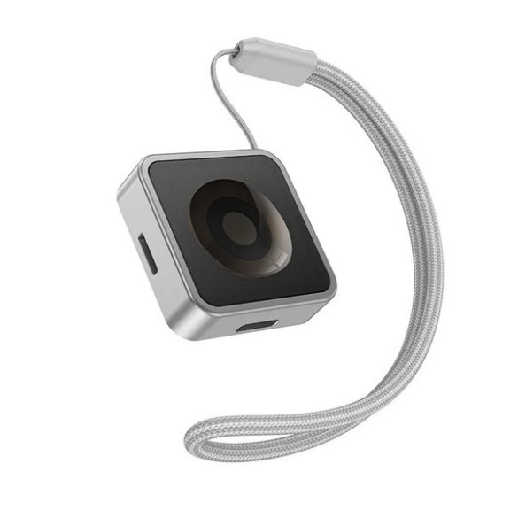 HOCO asztali töltő (2.5W, wireless, Apple Watch töltő) EZÜST Apple Watch Series 5 44mm, Watch Series 5 40mm, Watch Series 4 44mm