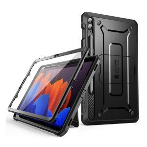 SUPCASE UNICORN BEETLE PRO műanyag telefonvédő (360°-os védelem, erős ütésállóság, műanyag előlap) FEKETE Samsung Galaxy Tab S9 FE Plus LTE (SM-X616), Galaxy Tab S9 FE Plus WIFI (SM-X610)