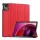 Tok álló, bőr hatású (aktív FLIP, oldalra nyíló, TRIFOLD, asztali tartó) PIROS Lenovo Tab M11 (TB330)