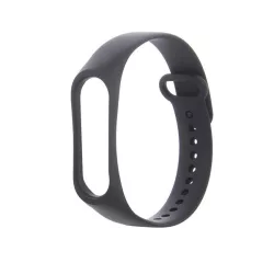 Pótszíj (egyedi méret, szilikon) FEKETE Xiaomi Mi Band 7