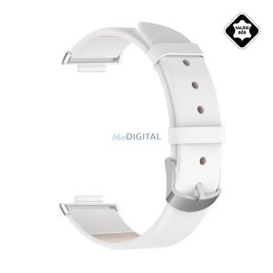 Pótszíj (egyedi méret, valódi bőr) FEHÉR Xiaomi Smart Band 8 Pro, Redmi Watch 4