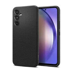   SPIGEN LIQUID AIR szilikon telefonvédő (ütésállóság, légpárnás sarok, rombusz) FEKETE Samsung Galaxy A35 5G (SM-A356)