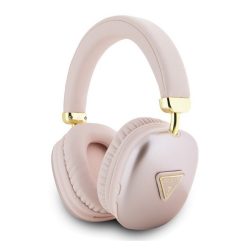   GUESS PU LEATHER 4G TRIANGLE LOGO bluetooth fejhallgató SZTEREO (v5.3, mikrofon, zajszűrő, IPX4 vízálló) RÓZSASZÍN