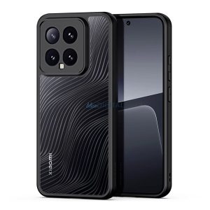 DUX DUCIS AIMO szilikon telefonvédő (ütésállóság, kameravédő, matt, hullám) FEKETE Xiaomi 14