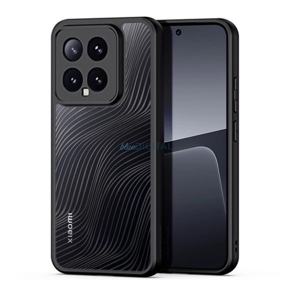 DUX DUCIS AIMO szilikon telefonvédő (ütésállóság, kameravédő, matt, hullám) FEKETE Xiaomi 14