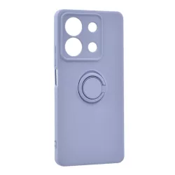   Szilikon telefonvédő (tartógyűrű, mikrofiber plüss belső, mágneses, kameravédő) LILA Xiaomi Redmi Note 13 5G