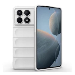   Szilikon telefonvédő (ütésállóság, kameravédő, 3D) FEHÉR Xiaomi Poco X6 Pro 5G