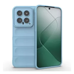   Szilikon telefonvédő (ütésállóság, kameravédő, 3D) VILÁGOSKÉK Xiaomi 14 5G