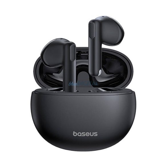 BASEUS BOWIE E12 bluetooth fülhallgató SZTEREO (v5.3, TWS, mikrofon + töltőtok) FEKETE