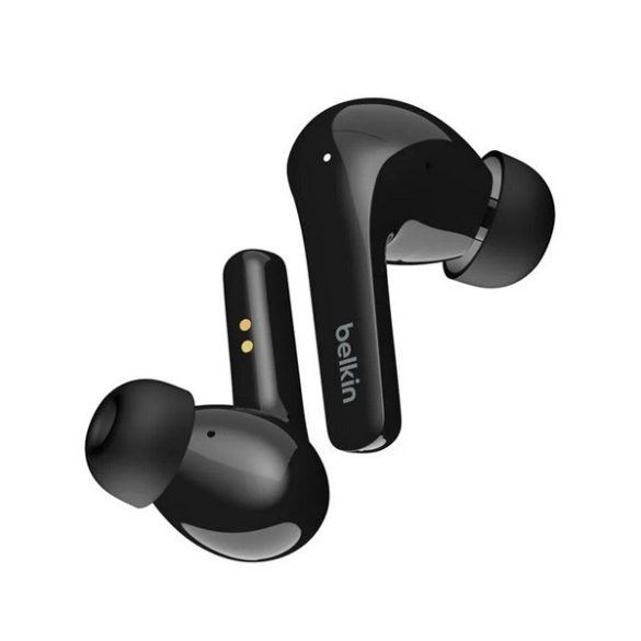 BELKIN SOUNDFORM FLOW bluetooth fülhallgató SZTEREO (v5.2, TWS, mikrofon, aktív zajszűrő, IPX5 + töltőtok) FEKETE