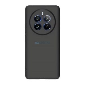 Szilikon telefonvédő (matt) FEKETE Realme 12 Pro Plus, 12 Pro