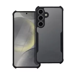   Szilikon telefonvédő (ütésállóság, légpárnás sarok, akril hátlap, kameravédő) FEKETE Galaxy A55 5G