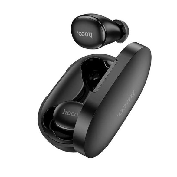 HOCO MELODY bluetooth fülhallgató SZTEREO (v5.1, TWS, mikrofon, LED kijelző + töltőtok) FEKETE