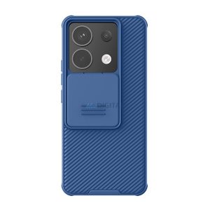 NILLKIN CAMSHIELD PRO műanyag telefonvédő (szilikon keret, ütésállóság, kameravédő, csíkos) SÖTÉTKÉK Xiaomi Poco X6 5G, Redmi Note 13 Pro 5G