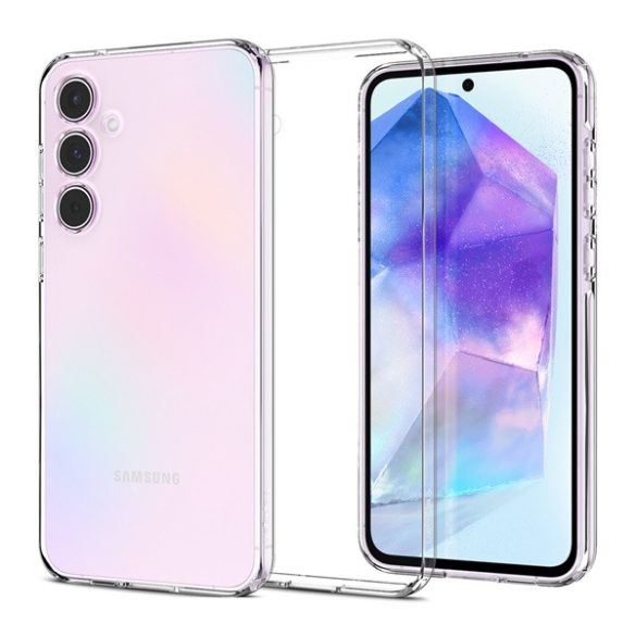 SPIGEN CRYSTAL FLEX szilikon telefonvédő (ütésállóság, légpárnás sarok) ÁTLÁTSZÓ Samsung Galaxy A55 5G (SM-A556)