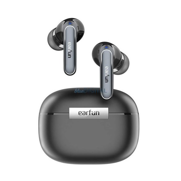 EARFUN AIR 2 bluetooth fülhallgató SZTEREO (v5.3, TWS, mikrofon, zajszűrő, IPX7 vízálló + töltőtok) FEKETE