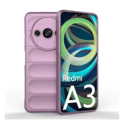   Szilikon telefonvédő (ütésállóság, kameravédő, 3D) LILA Xiaomi Redmi A3