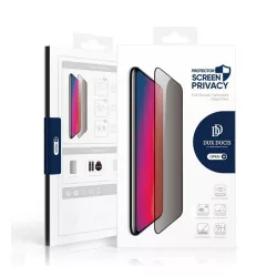   DUX DUCIS PRIVACY képernyővédő üveg (2.5D, full glue, betekintés ellen, 0.33mm, 9H) FEKETE Samsung Galaxy S24 Ultra (SM-S928)