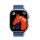 HOCO AS102 pótszíj (egyedi méret, szilikon, 3D, mágneses) SÖTÉTKÉK/VILÁGOSKÉK Apple Watch Series 9 45mm, Watch Series 8 45mm, Watch Series 7 45mm