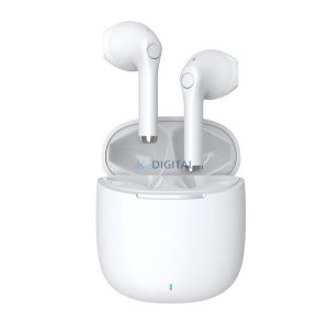 DEVIA JOY A13 bluetooth fülhallgató SZTEREO (v5.1, TWS, mikrofon + töltőtok) FEHÉR