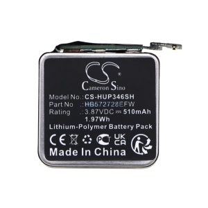 CAMERON SINO Li-Polymer akku (3,87V / 510mAh, Huawei HB572728EFW kompatibilis) FEKETE Huawei Watch GT 3 Pro 46mm