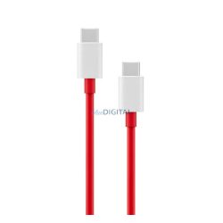   ONEPLUS adatkábel (Type-C - Type-C, 160W, 12A, gyorstöltő, 100cm, törésgátló) PIROS