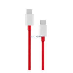 ONEPLUS adatkábel (Type-C - Type-C, 160W, 12A, gyorstöltő, 100cm, törésgátló) PIROS