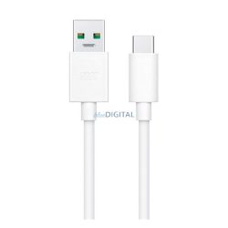   OPPO adatkábel (USB - Type-C, 10A, gyorstöltő, 100cm) FEHÉR