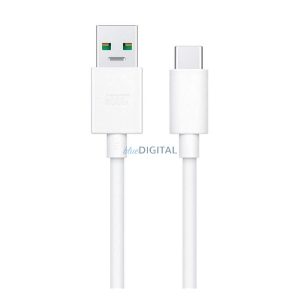 OPPO adatkábel (USB - Type-C, 10A, gyorstöltő, 100cm) FEHÉR