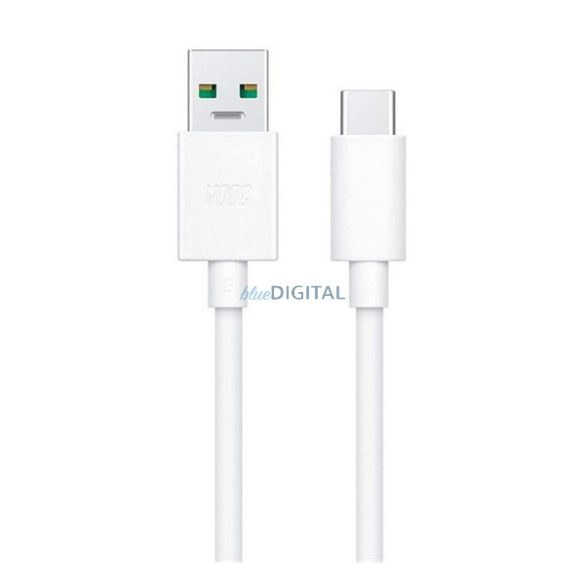 OPPO adatkábel (USB - Type-C, 10A, gyorstöltő, 100cm) FEHÉR