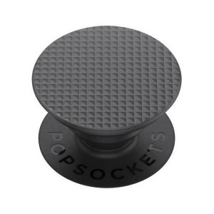 POPSOCKETS telefontartó (készülékre ragasztható, többfunkciós, 3D) FEKETE