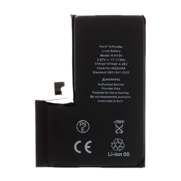 Akku 4422mAh LI-ION (A3021 kompatibilis) Apple iPhone 15 Pro Max