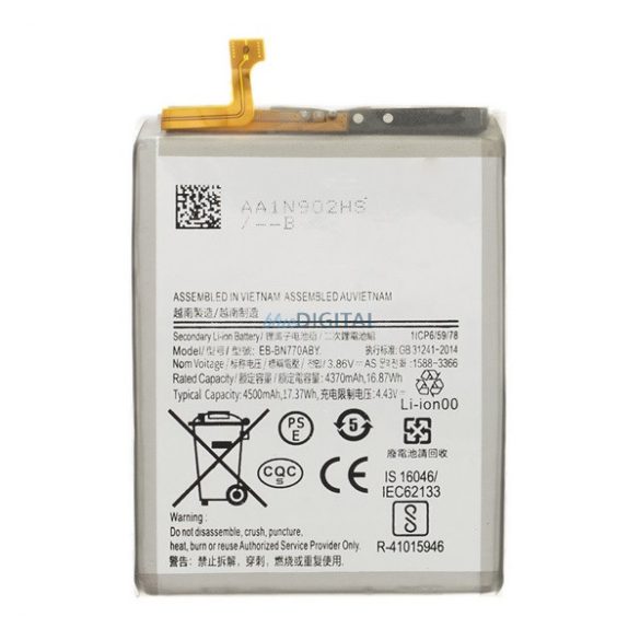 Akku 4500mAh LI-ION (EB-BN770ABy kompatibilis) Samsung Galaxy Note 10 Lite (SM-N770F)