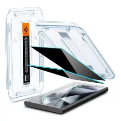   SPIGEN EZ FIT képernyővédő üveg 2db (2.5D, betekintés védelem, 0.2mm, 9H) ÁTLÁTSZÓ Samsung Galaxy S24 Ultra (SM-S928)