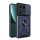 Defender műanyag telefonvédő (ütésállóság, szilikon belső, tartógyűrű, kameravédő) SÖTÉTKÉK Xiaomi Poco M6 Pro LTE, Redmi Note 13 Pro 4G