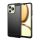 Szilikon telefonvédő (ütésállóság, légpárnás sarok, szálcsiszolt, karbon minta) FEKETE Realme Note 50