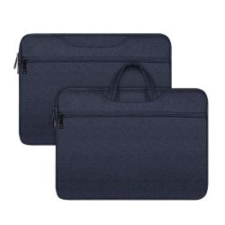   DUX DUCIS LBTC kézitáska álló LAPTOP/NOTEBOOK/TABLET (univerzális, textil, kézpánt, 14-15.4" méret) SÖTÉTKÉK