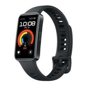 HUAWEI Band 9 bluetooth okoskarkötő (aktivitásmérő, pulzusmérő, hívásjelzés, vízálló, szilikon szíj) FEKETE